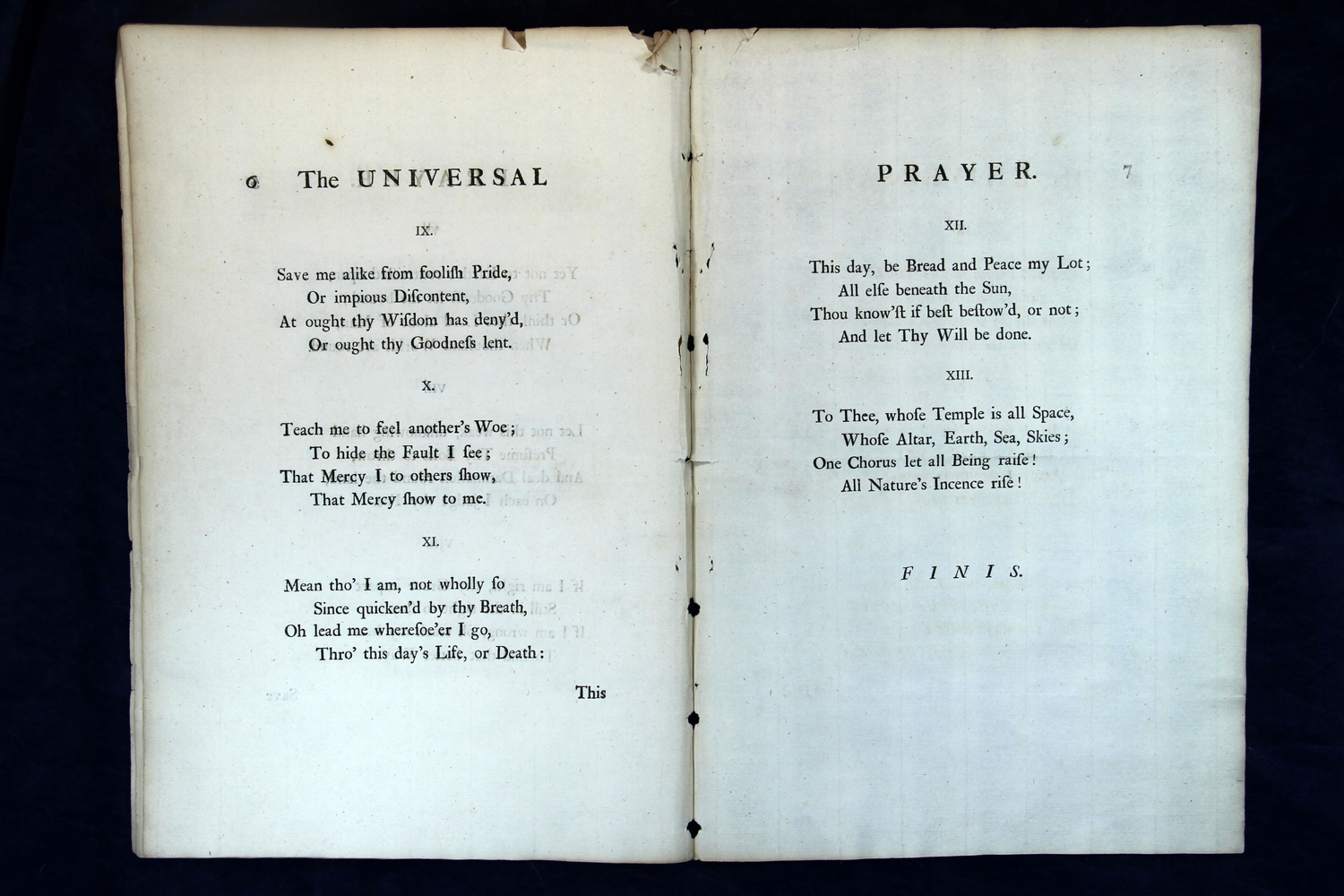 Alexander Pope - Teach me to feel another's woe, to hide